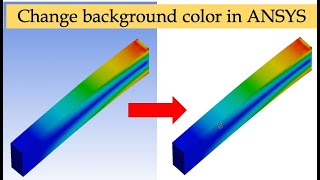 How to change background color in ANSYS workbench