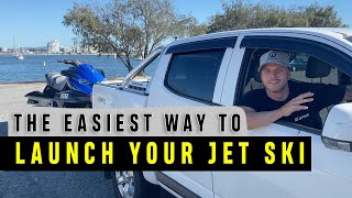 The Easiest Way to Launch a Jet Ski or PWC at the Boat Ramp | How to Reverse a Jet Ski Trailer