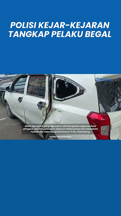 Mencekam, Detik-detik Polisi Kejar-kejaran Tangkap Pelaku Begal Bermobil