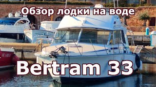 Bertram 33 обзор лодки на воде | Sardinia | 2023-02-11