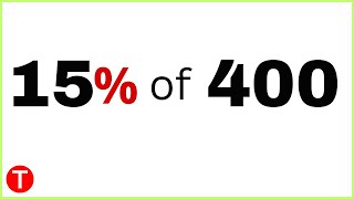 15 percent of 400 is equal to | 15% of 400
