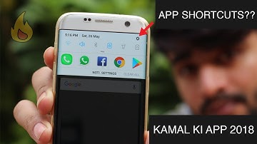 How to add App shortcuts to Notification bar || Android