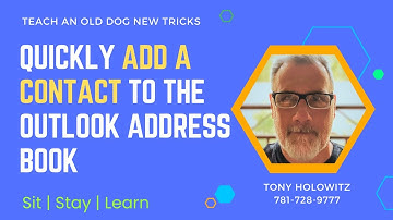 How to Quickly Add a Contact to the Microsoft Outlook Address Book