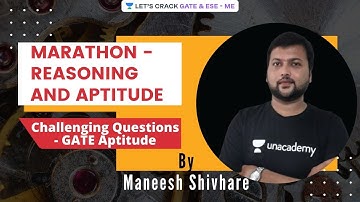 Challenging Questions - GATE Aptitude | GATE & ESE 2021 | Maneesh Shivhare