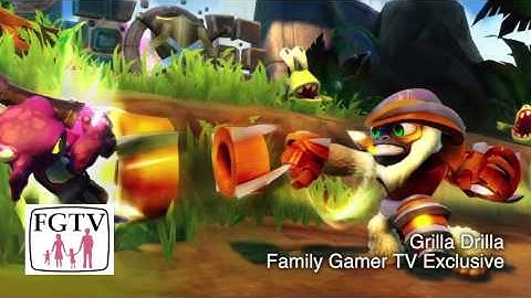 Grilla Driller Swap Force PS4 Game-Play on "Winters Keep" (2 of 3) and Hands-On from Gamescom