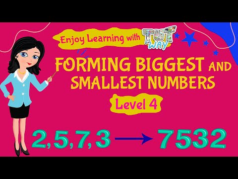 Forming Biggest and Smallest Numbers (Part-2) | Math | Grade-3,4 | TutWay |