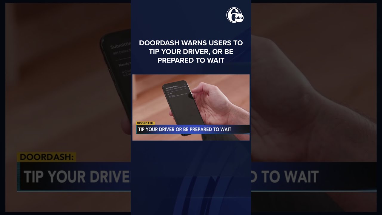Doordash Warns Users To Tip Driver Or Be Prepared To Wait YouTube Doordash Warns Users To Tip Driver Or Be Prepared To Wait YouTube