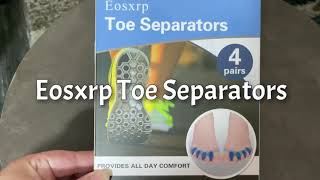 Eosxrp Toe Separators, 4 Pairs Soft Gel Spacers, Therapeutic Relief (foot/toe gradual corrections)