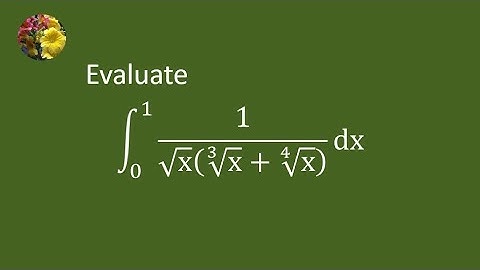 Solving definite integral using algebraic manipulation