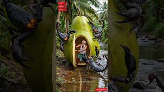 Poor Old Man’s Giant Pear House Under Monster Scorpion Attack! 😱🏡 | Emotional AI Story #shortsfeed