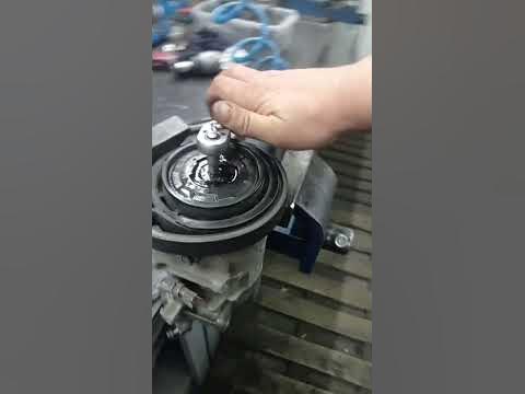 ac compressor remove clutch hub - YouTube