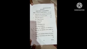 B.com 2nd year question paper 2023-2024(business graphics and multimedia) #graphics #multimedia