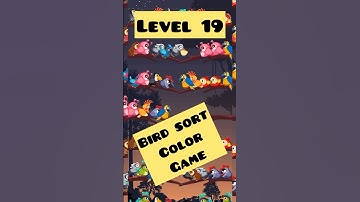 Bird sort color game Level 19 #birdsgame #birdsortcolor #braingames #sortinggame #viralgames