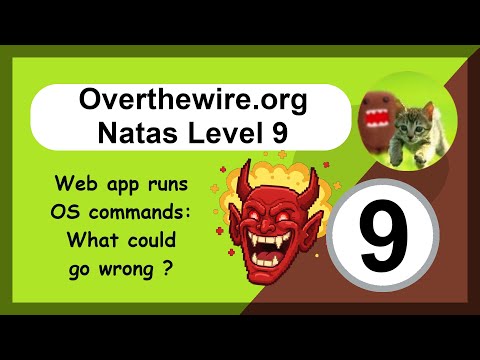Overthewire - Natas - Level 9 - Web App Hacking - OS Command Injection