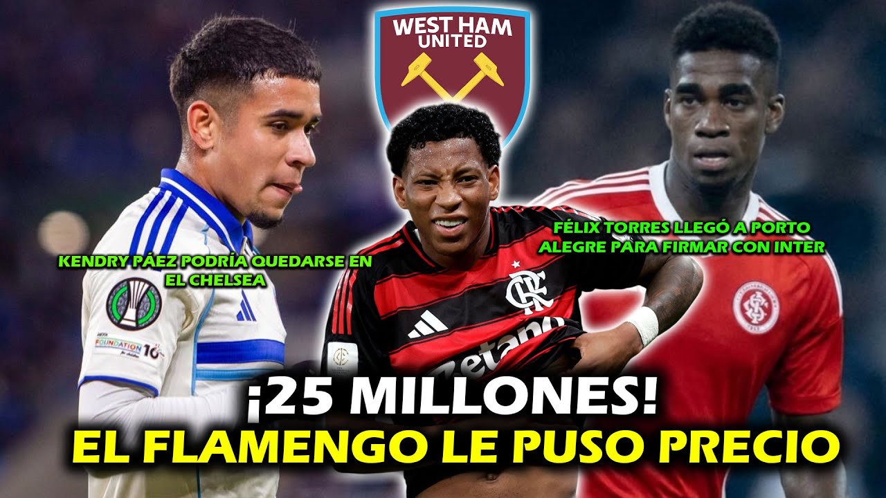 ¡25 MILLONES! FLAMENGO LE PUSO PRECIO A GONZALO PLATA 🔥 | KENDRY PODRÍA QUEDARSE EN CHELSEA | XDOTES