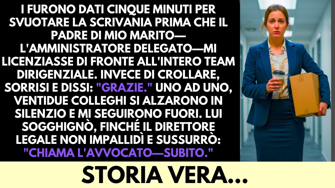 Mio Suocero, CEO Miliardario, Mi Licenziò in una Sala Riunioni di Lusso—22 Colleghi Uscirono Con Me