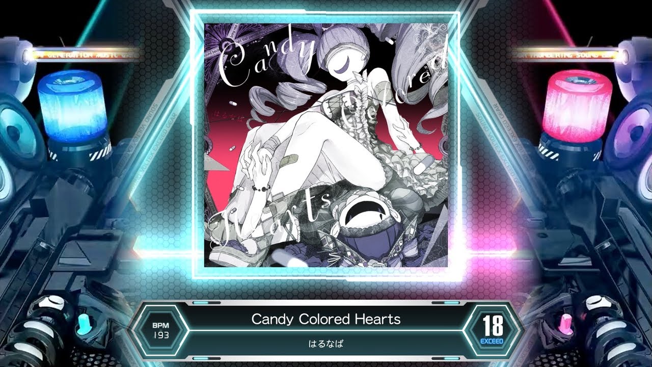 SDVX] Candy Colored Hearts [XCD 18] (譜面確認) - YouTube