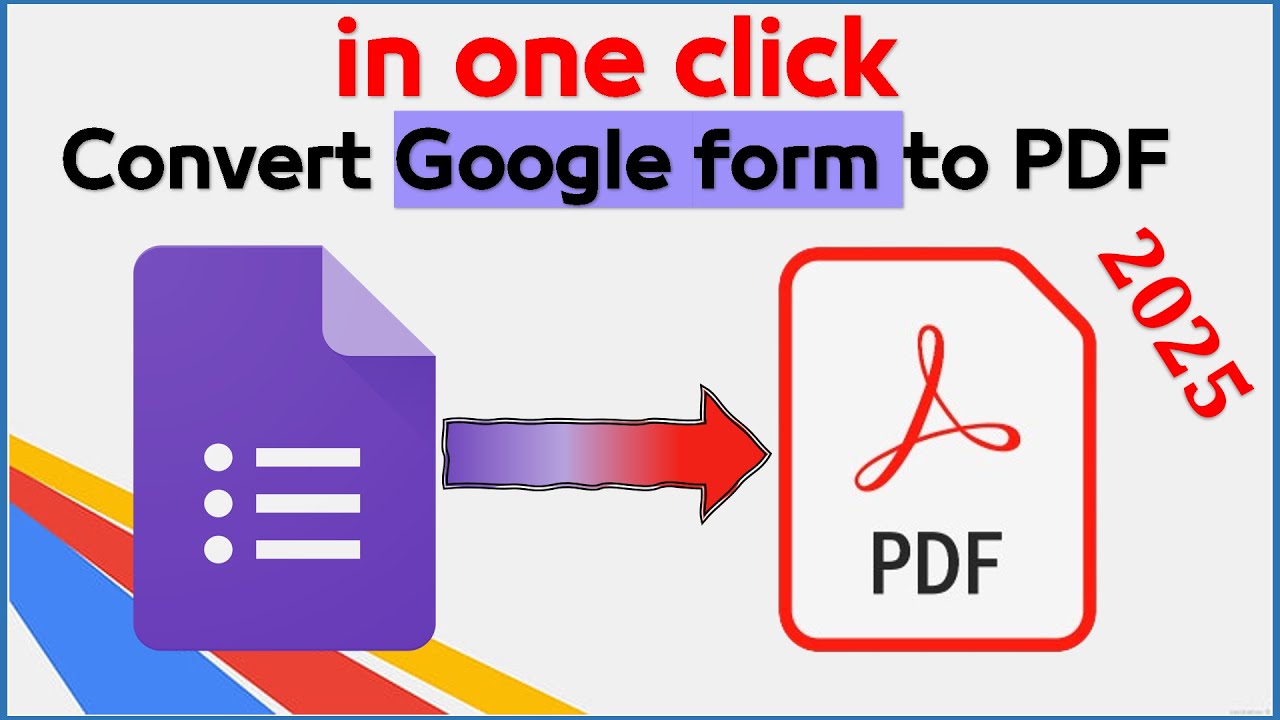 How to convert google forms to pdf - YouTube