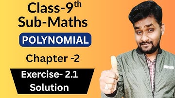 | Exercise 2.1 Solution | Polynomial Chapter 2 For Class 9 Maths | By KRISHNA SINGH