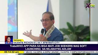 TrabaWHO APP PARA SA MGA MATI JOB SEEKERS NAG SOFT LAUNCHING  SA NILABAYNG ADLAW screenshot 3