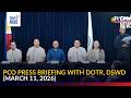 FULL - PCO press briefing with DOTr, DSWD (Mar. 11, 2026) | GMA Integrated News