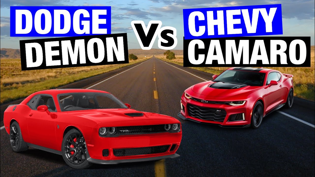 650hp Chevy Camaro ZL1 Vs 840hp Dodge Demon!