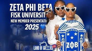 💙 Zeta Phi Beta Fall 2025 New Member Presentation | Fisk University | Land of Greeks TV 🤍