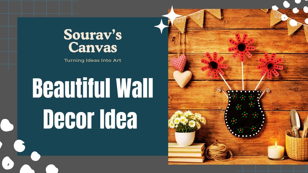 Beautiful Wall Decor Idea 🌟🌟 Budget Friendly Craft ✨✨ Craft For Beginners 🌟🌟
