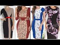 Outstanding plain with prints patch work design plus size women vintages linen bodycon dress design