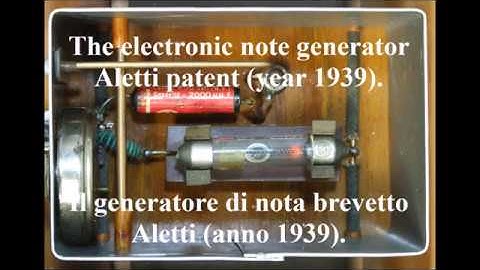 Reconstruction of the sound of the first italian electronic organ