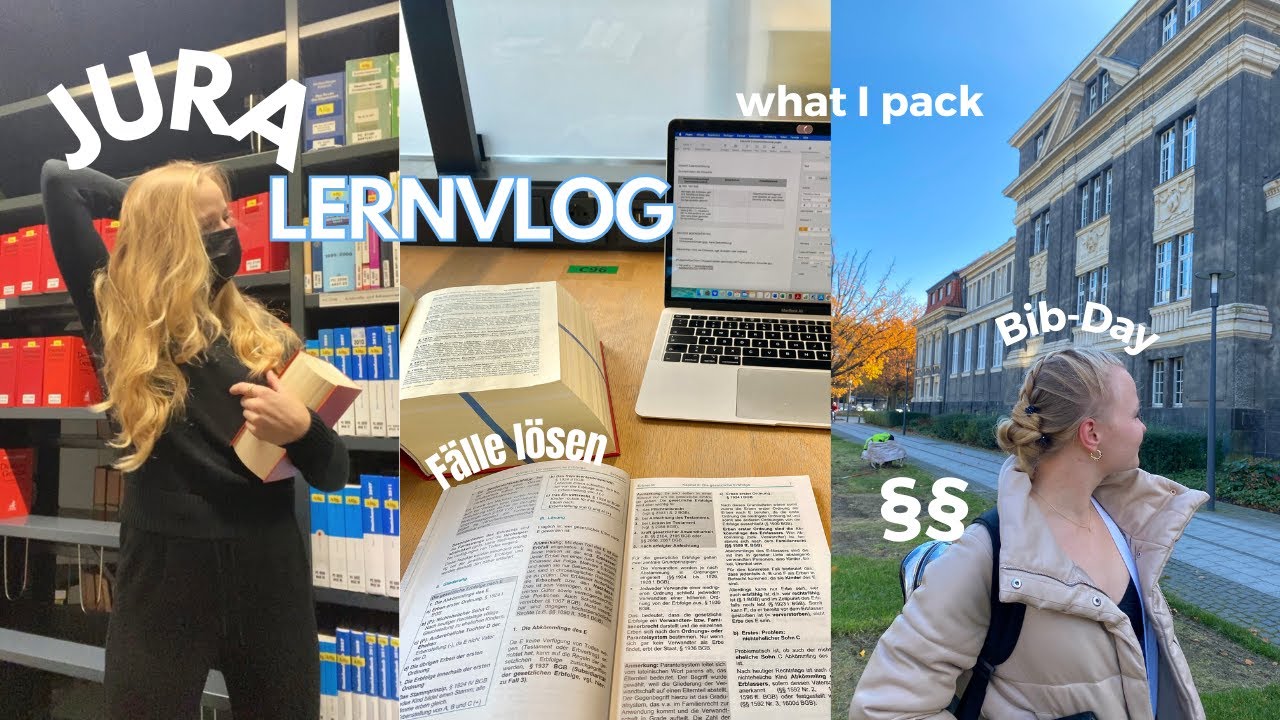 JURA-BIB-DAY: what to pack, Lernalltag in der Uni, Mensa-Essen & Work // Miss Aliana