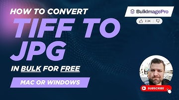 How to Convert TIFF to JPG in Bulk for FREE (Windows or Mac)