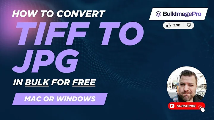 How to Convert TIFF to JPG in Bulk for FREE (Windows or Mac)