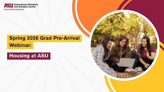 Spring 2026 International Student Housing Session