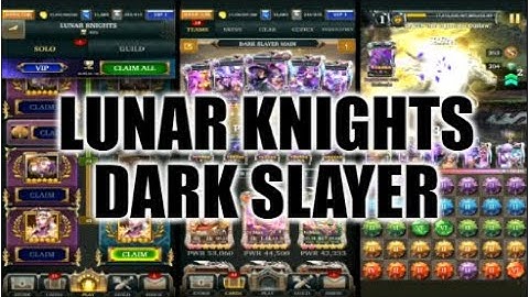 Legendary Game Of Heroes: Lunar Knights Event Gameplay/Team Testing (Dark Slayer)