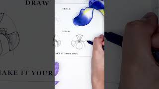 To draw an iris flower it's easy as can be ✨