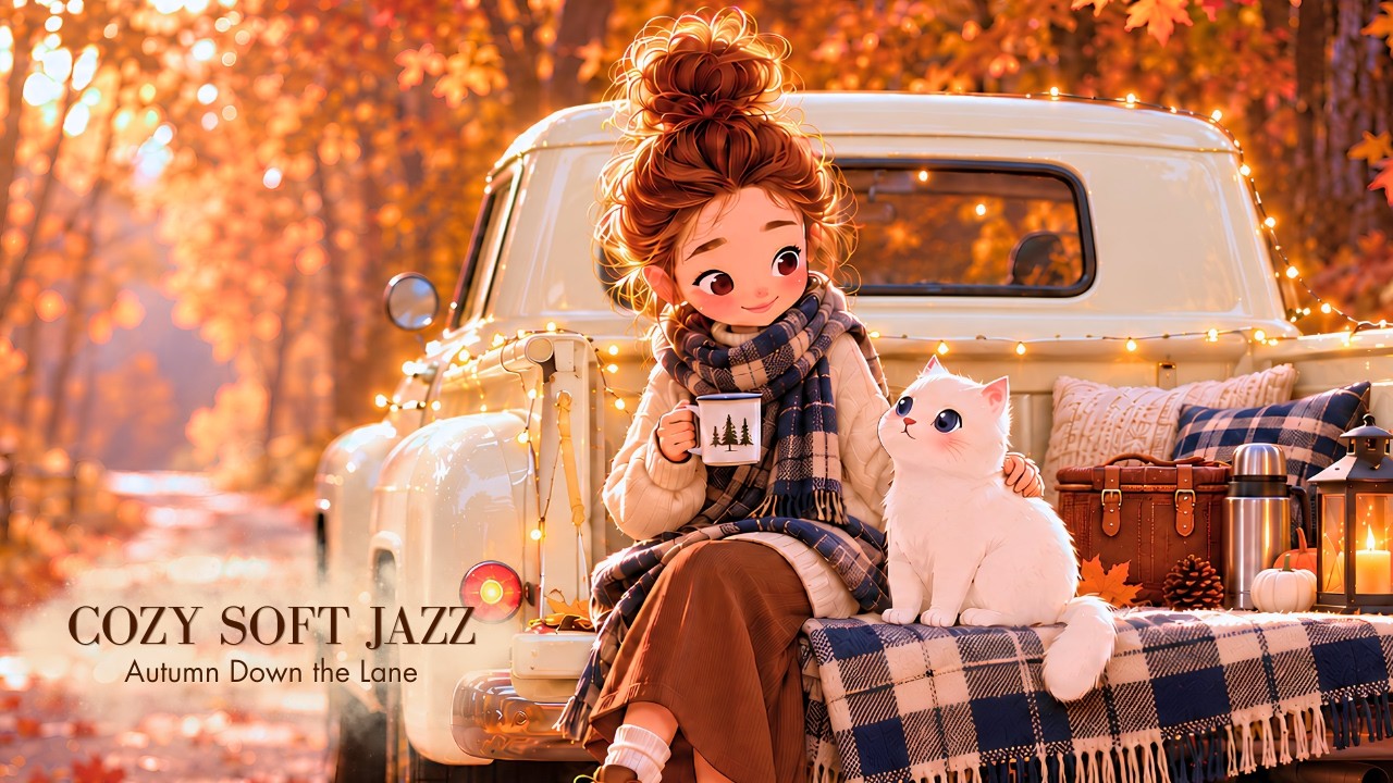 Soft Jazz ☕ Cozy Autumn Morning Playlist 🍂 | Coffee on the Tailgate | Golden Leaves
