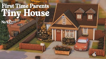 First Time Parents Tiny House 🍼 The Sims 4 ASMR Speed Build