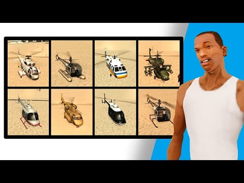 How to get all Helicopters in GTA San Andreas?