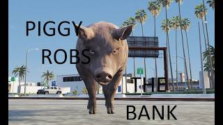 PIGGY ROBS THE BANK IN HYDRATE RP #gaming #games #gta #fivem #streamer #gta6