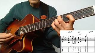 II-V-I Phrase with Harmony #3 (short) Joe Pass influenced