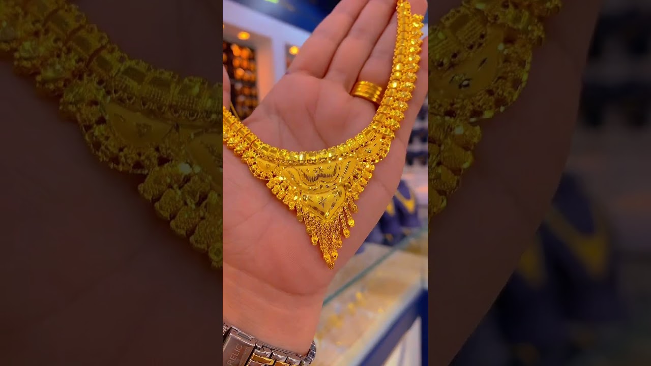 22k Singapore gold necklace available at Victoria jewelry Doha light weight necklace 10 to 13 grams