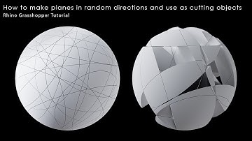 How to make planes in random directions and use as cutting objects in Rhino Grasshopper
