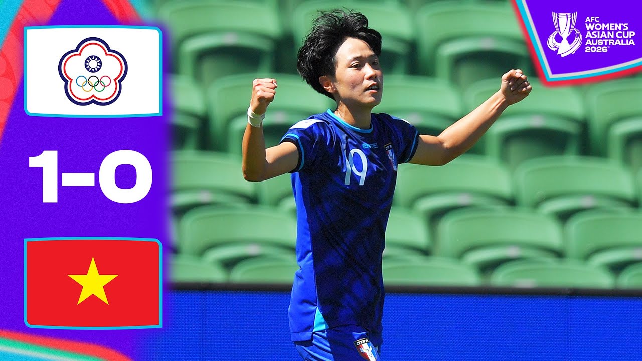 Vietnam stunned by Chinese Taipei | Chinese Taipei - Vietnam | Highlights | AFC Women's Asian Cup™