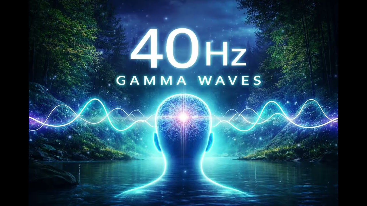 40Hz Gamma Waves for Focus, Memory & Deep Concentration | Binaural Beats