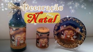 Decoração para o natal com reciclagem