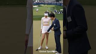 Nobody Expected This The Tallest Golfer Drops a Bold Surprise 👀#golf #short #tallwomen #sports