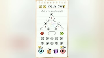 Brain Test Level 278 What is the question mark ANSWER.