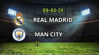 REAL MADRID VS MAN CITY Quart de finale Aller LIGUE DES CHAMPIONS 2024 Calendrier