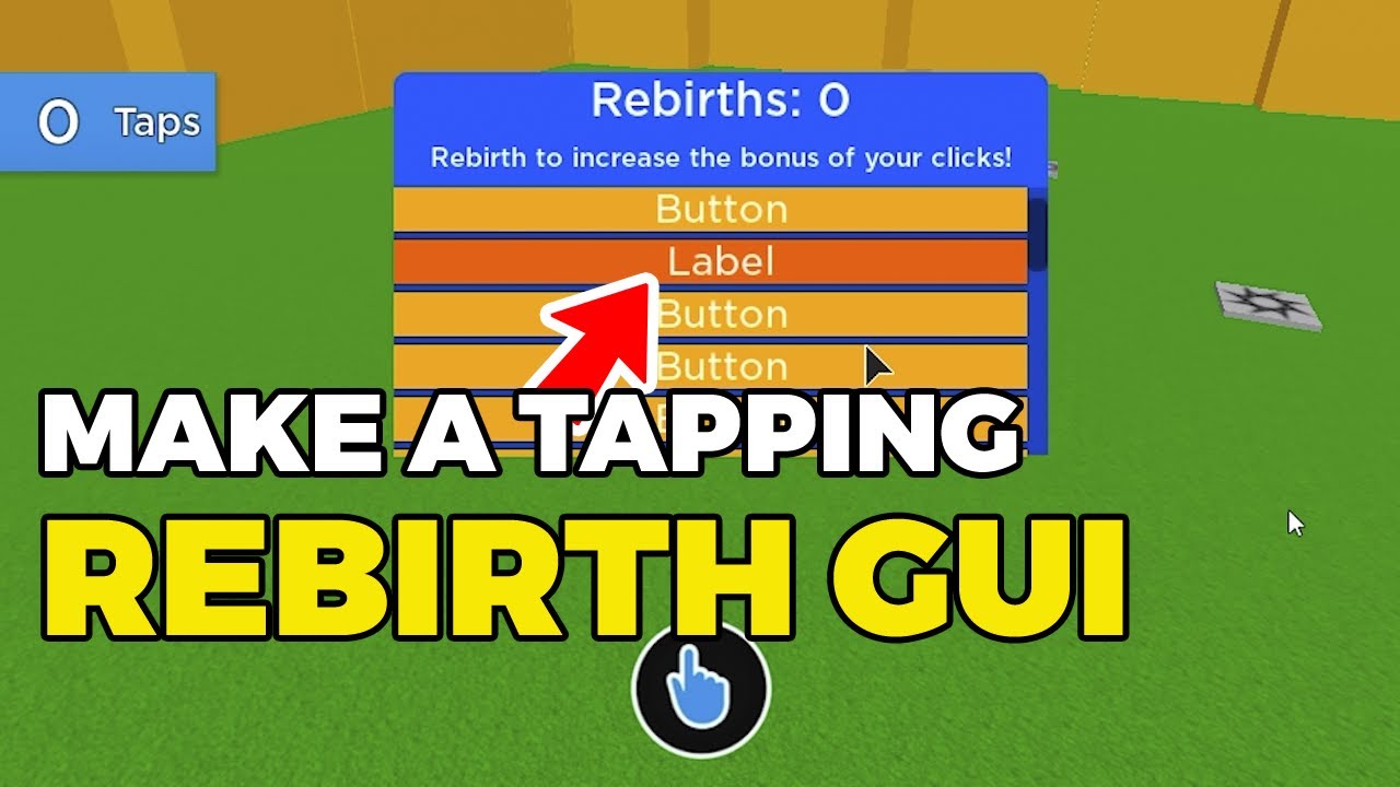 Roblox Studio Tapping Rebirth System Scripting Tutorial Youtube - roblox rebirths gui